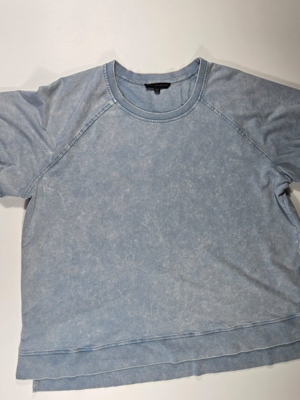 JANE  & DELANCEY Mineral Wash Short Sleeve Sweatshirt ~ Size2XL